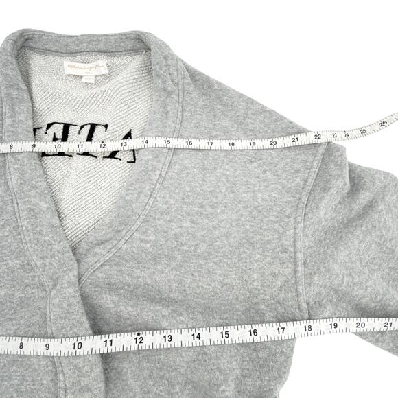 SPIRITUAL GANGSTER Grateful Embroidered Wrap Kimono Sweatshirt XS - Picture 9 of 11